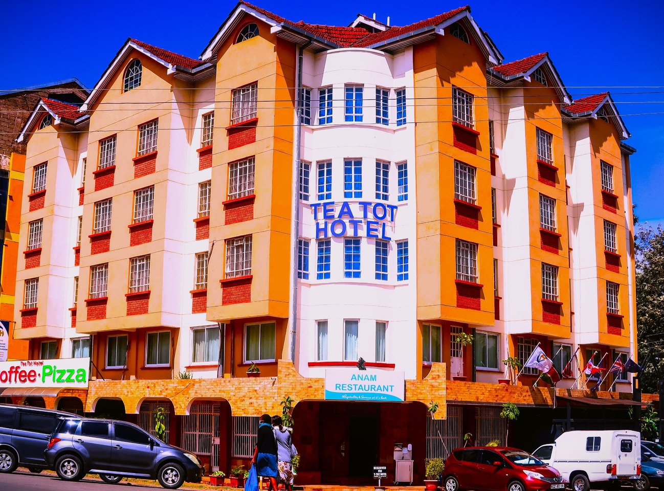 Tea Tot Hotel facade on Konza Road, Machakos